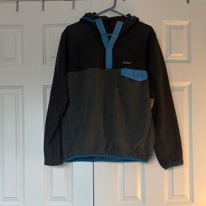 Patagonia Gray and Blue Shirt Jacket